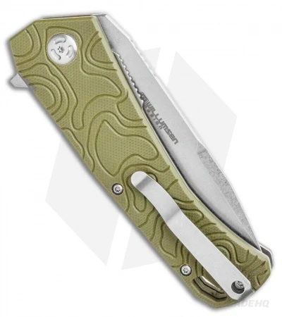 Black Fox Echo Linerlock Knife Green G-10 (3.25" Stonewash) 3 Black Fox Echo Linerlock Knife Green G-10 (3.25" Stonewash) - Image 3