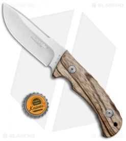 BlackFox 132ZW Fixed Blade Knife Zebra Wood (3.75" Satin) -Fox Knives BlackFox 132ZW Zebra Wood BF132ZW BHQ 69214 jr bottlecap