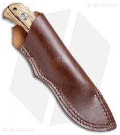 BlackFox 132ZW Fixed Blade Knife Zebra Wood (3.75" Satin) -Fox Knives BlackFox 132ZW Zebra Wood BF132ZW BHQ 69214 jr sheath