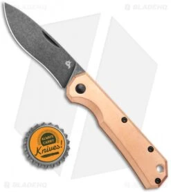 BlackFox Ciol Slip Joint Knife Copper (2.75" Black Stonewash) -Fox Knives BlackFox Ciol SJ Copper Black SW BHQ 121744 jr bottlecap
