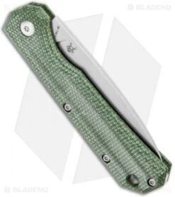 BlackFox Ciol Slip Joint Knife Green Micarta (2.75" Stonewashed) -Fox Knives BlackFox Ciol SJ Green Micarta SW BHQ 121747 jr side