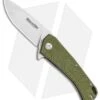 BlackFox Echo 1 Liner Lock Flipper Knife OD Green (3.25" Stonewash)