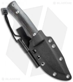 BlackFox Explorator Fixed Blade Knife Brown Linen Micarta (4" Stonewash) -Fox Knives BlackFox Explorator Fixed Blade Brown Linen Micarta SW BHQ 121749 jr sheath