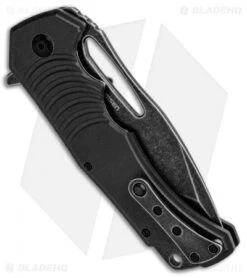 BlackFox Hugin Flipper Knife Black G-10 (4" Black Stonewash) BF-721 -Fox Knives BlackFox Hugin LL Black G 10 Grey 01FX485 BHQ 86107 jr side