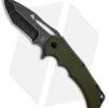 BlackFox Hugin Flipper Knife Green G-10 (4" Black Stonewash) BF-721 G