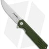 BlackFox Revolver Liner Lock Knife Green Micarta (3.5" Satin)