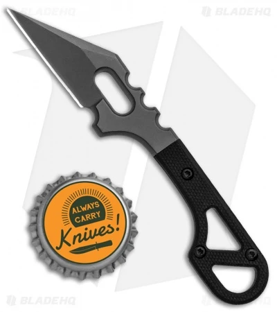 BlackFox Panchenko Spike Tactical Fixed Blade Neck Knife Black G-10 (1.5" Gray) 4 BlackFox Panchenko Spike Tactical Fixed Blade Neck Knife Black G-10 (1.5" Gray) - Image 4