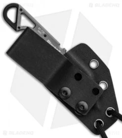 BlackFox Panchenko Spike Tactical Fixed Blade Neck Knife Black G-10 (1.5" Gray) 6 BlackFox Panchenko Spike Tactical Fixed Blade Neck Knife Black G-10 (1.5" Gray) -Fox Knives BlackFox Spike BF 728 02FX172 BHQ 86104 jr sheath