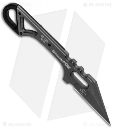 BlackFox Panchenko Spike Tactical Fixed Blade Neck Knife Black G-10 (1.5" Gray) 2 BlackFox Panchenko Spike Tactical Fixed Blade Neck Knife Black G-10 (1.5" Gray) - Image 2