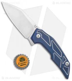 Fox Knives Phoenix Bharucha Frame Lock Knife Blue Titanium (3.50" Satin) -Fox Knives Boker FX 531TIBL Phoenix Bharucha 01FX120 BHQ 117277 jr bottlecap