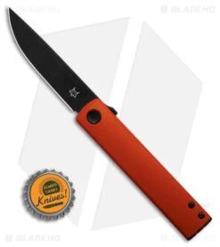 Fox Knives CHNOPS Liner Lock Knife Orange Aluminum (3.25" Black) FX-543 ALO -Fox Knives FOX KNIVES CHNOPS LLK Orange Alum 3in Black BHQ 140162 td size