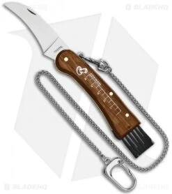 Fox Knives Funghi Slip Joint Knife Brown Palisander Wood (3" Satin)