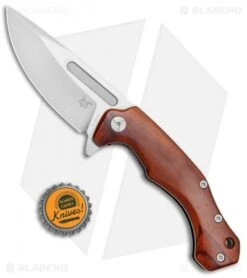 Fox Knives Desert Fox Liner Lock Knife Cocobolo (3.6" Satin) FX-520CB -Fox Knives Fox Desert Fox Cocobolo 01FX112 BHQ 80847 jr bottlecap