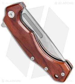 Fox Knives Desert Fox Liner Lock Knife Cocobolo (3.6" Satin) FX-520CB -Fox Knives Fox Desert Fox Cocobolo 01FX112 BHQ 80847 jr side