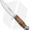 Fox Knives European Hunter 610/11 Fixed Blade Brown Leather (4.5" Satin) 02FX044