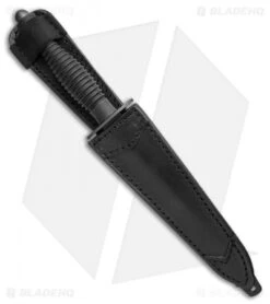 Fox Fairbairn Sykes Fighting Fixed Blade Knife Black Aluminum (6.75" Black) -Fox Knives Fox Fairbairn Sykes Fighting Knife FOX592 BHQ 113938 LS Side
