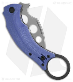 Fox Fx 591Tk Blackbird Trainer Knife G-0 Blue (2.5" Satin) -Fox Knives Fox Fx 591Tk Blackbird Trainer Knife G10 Blue 2in Satin BHQ 118172 td side