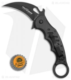 Fox Karambit Liner Lock Knife Carbon Fiber/G-10 (2.75" Black) -Fox Knives Fox Karambit CF G10 black BHQ 78275 er bottlecap
