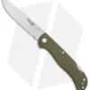 Fox Knives 500 Folder Lock Back Knife OD Green G-10 (3.5" Satin) 500 G