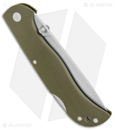 Fox Knives 500 Folder Lock Back Knife OD Green G-10 (3.5" Satin) 500 G 2 Fox Knives 500 Folder Lock Back Knife OD Green G-10 (3.5" Satin) 500 G - Image 2