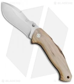 Fox Knives Anso Mojo Lockback Knife Olive Wood (3.5" Satin) FX-306 OL