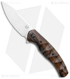 Fox Knives Anso Ziggy Liner Lock Knife Zircote Wood (3.25" Satin) FX-308 ZW