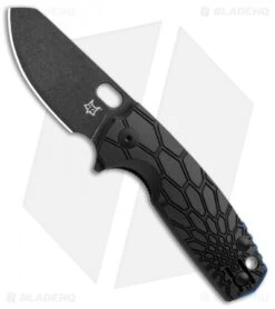 Fox Knives Baby Core Mini Liner Lock Knife Black FRN (2.35" Black SW)