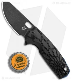 Fox Knives Baby Core Mini Liner Lock Knife Black FRN (2.35" Black SW) -Fox Knives Fox Knives Baby Core Mini LL Black FRN Black SW BHQ 108039 jr bottlecap