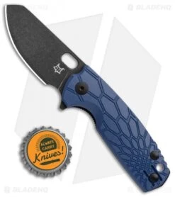 Fox Knives Baby Core Mini Liner Lock Knife Blue FRN (2.35" Black SW) -Fox Knives Fox Knives Baby Core Mini LL Blue FRN Black SW BHQ 108041 jr bottlecap