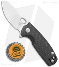 Fox Knives Baby Core Mini Liner Lock Knife Carbon Fiber (2.4" Satin) -Fox Knives Fox Knives Baby Core Mini LL CF Satin BHQ 117163 jr bottlecap