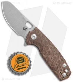 Fox Knives Baby Core Mini Liner Lock Knife Natural Micarta (2.4" Acid SW) 8 Fox Knives Baby Core Mini Liner Lock Knife Natural Micarta (2.4" Acid SW) -Fox Knives Fox Knives Baby Core Mini LL Natural Micarta Acid SW BHQ 117161 jr bottlecap