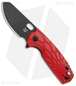 Fox Knives Baby Core Mini Liner Lock Knife Red FRN (2.35" Black SW)