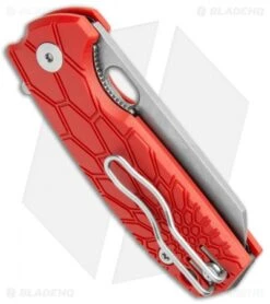 Fox Knives Baby Core Mini Liner Lock Knife Red FRN (2.35" Stonewash) -Fox Knives Fox Knives Baby Core Mini LL Red FRN SW BHQ 108037 jr side
