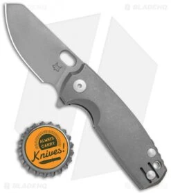 Fox Knives Baby Core Mini Liner Lock Knife Titanium (2.4" Acid SW) -Fox Knives Fox Knives Baby Core Mini LL Ti Acid SW BHQ 117162 jr bottlecap