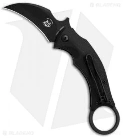Fox Knives Bastinelli Black Bird Karambit Knife Black G-10 (2.5" Black) FX-591