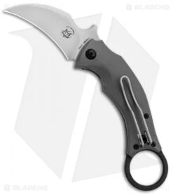 Fox Knives Bastinelli Black Bird Karambit Knife Gray G-10 (2.5" SW) FX-591SW