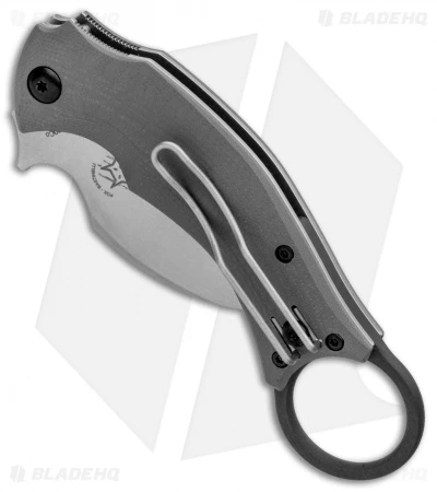 Fox Knives Bastinelli Black Bird Karambit Knife Gray G-10 (2.5" SW) FX-591SW 2 Fox Knives Bastinelli Black Bird Karambit Knife Gray G-10 (2.5" SW) FX-591SW - Image 2