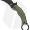 Fox Knives Bastinelli Black Bird Karambit Knife OD G-10 (2.5" Black) FX-591 OD