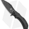 Fox Knives Bastinelli Shadow Frame Lock Flipper Knife (3.75" Black Stonewash)