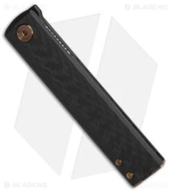 Fox Knives CHNOPS Liner Lock Knife Carbon Fiber & Bronze (3.25" PVD) FX-543 CFBR 6 Fox Knives CHNOPS Liner Lock Knife Carbon Fiber & Bronze (3.25" PVD) FX-543 CFBR -Fox Knives Fox Knives CHNOPS LLK CF Bronze 3in PVD BHQ 140159 td side