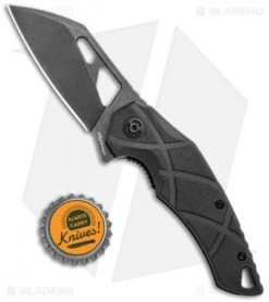 Fox Knives Defcon 5 Atrax Flipper Folding Knife Black G10 (3.5" Black SW) -Fox Knives Fox Knives Defcon 5 Atrax Flipper Black G 10 Smokewash BHQ 115433 jr bottlecap