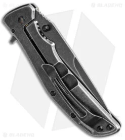 Fox Knives Mandatory Fun Frame Lock Knife Hemp Micarta (3.6" Black SW) -Fox Knives Fox Knives Defcon 5 Mandatory Fun Folder Hemp Micarta Smokewash BHQ 115468 jr side