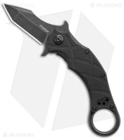 Fox Knives Defcon 5 Claw Tanto Liner Lock Knife Black G-10 (2.4" Black SW)