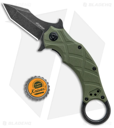 Fox Knives Defcon 5 Claw Tanto Liner Lock Knife OD Green G-10 (2.4" Black SW) 4 Fox Knives Defcon 5 Claw Tanto Liner Lock Knife OD Green G-10 (2.4" Black SW) - Image 4