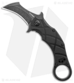 Fox Knives Defcon 5 The Claw Karambit Folder Knife Black G-10 (2.4" Black SW)
