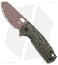 Fox Knives Desert Warrior Baby Core Mini Knife OD Green FRN (2.35" Copper)