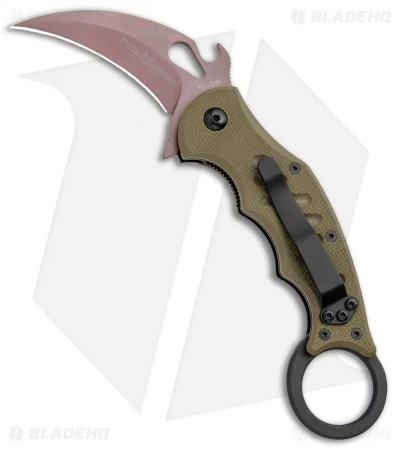 Fox Knives Desert Warrior Karambit OD Green G-10 (2.5" Copper PVD) 1 Fox Knives Desert Warrior Karambit OD Green G-10 (2.5" Copper PVD)