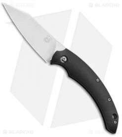 Fox Knives Dragotac "Piemontes" Compact Friction Folder Knife Black (3" Satin)