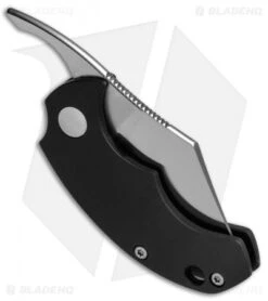 Fox Knives Dragotac "Piemontes" Slim Friction Folder Knife Black (1.6" Satin) -Fox Knives Fox Knives Dragotac Piemontes Slim Black 01FX048 BHQ 52271 jr side