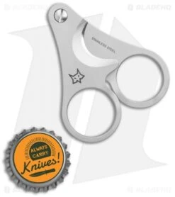 Fox Knives Due Cigni Cigar Cutter Stainless Steel (2.25" Bead Blast) 2C748 -Fox Knives Fox Knives Due Cigni Cigar Cutter SS BB 2C748 BHQ 117120 jr bottlecap